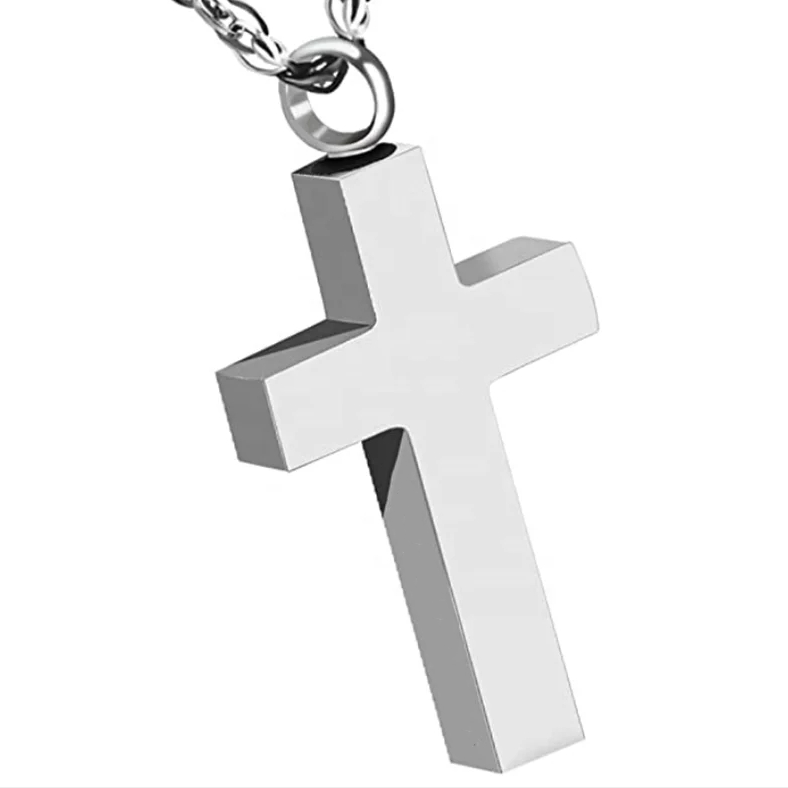 Collier cinéraire croix
