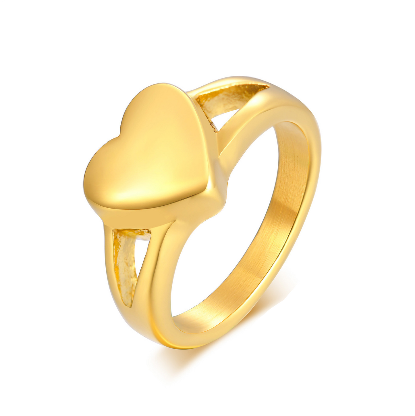 Bague cinéraire en forme de cœur