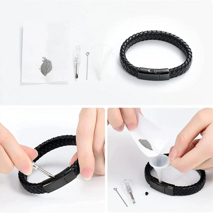 Bracelet cinéraire noir