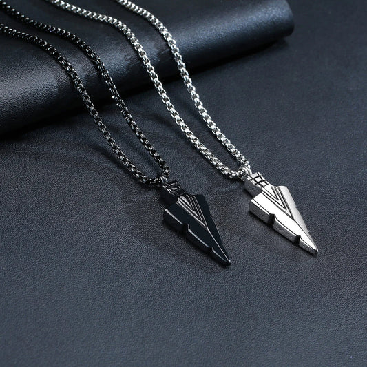 Collier cinéraire pointe de flèche tribale