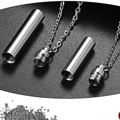 Collier cinéraire en acier titane