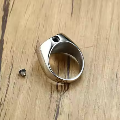 Bague cinéraire ronde