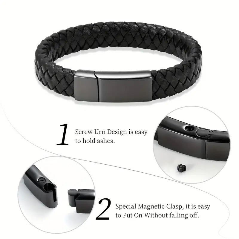 Bracelet cinéraire noir