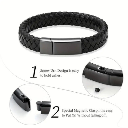 Bracelet cinéraire noir