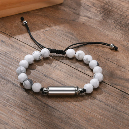 Bracelet cinéraire perles de cristal