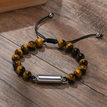 Bracelet cinéraire perles de cristal
