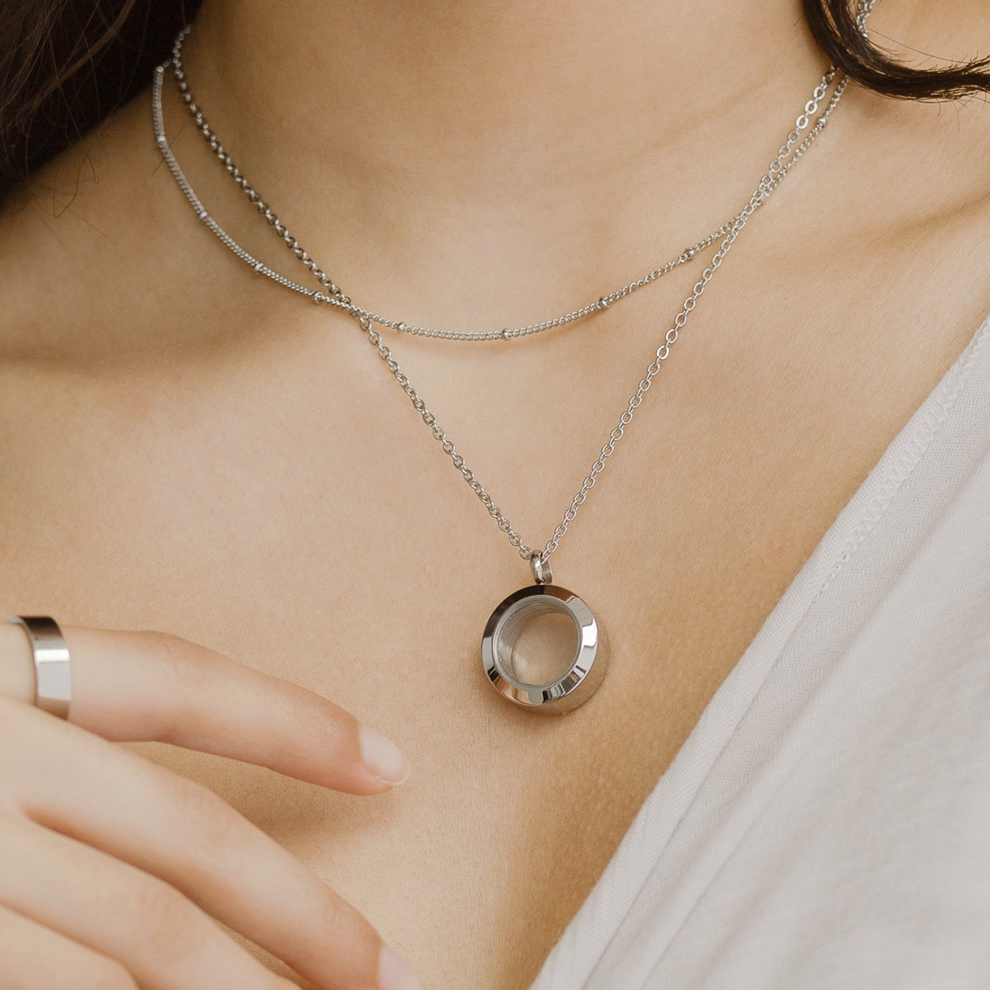 Collier cinéraire rond