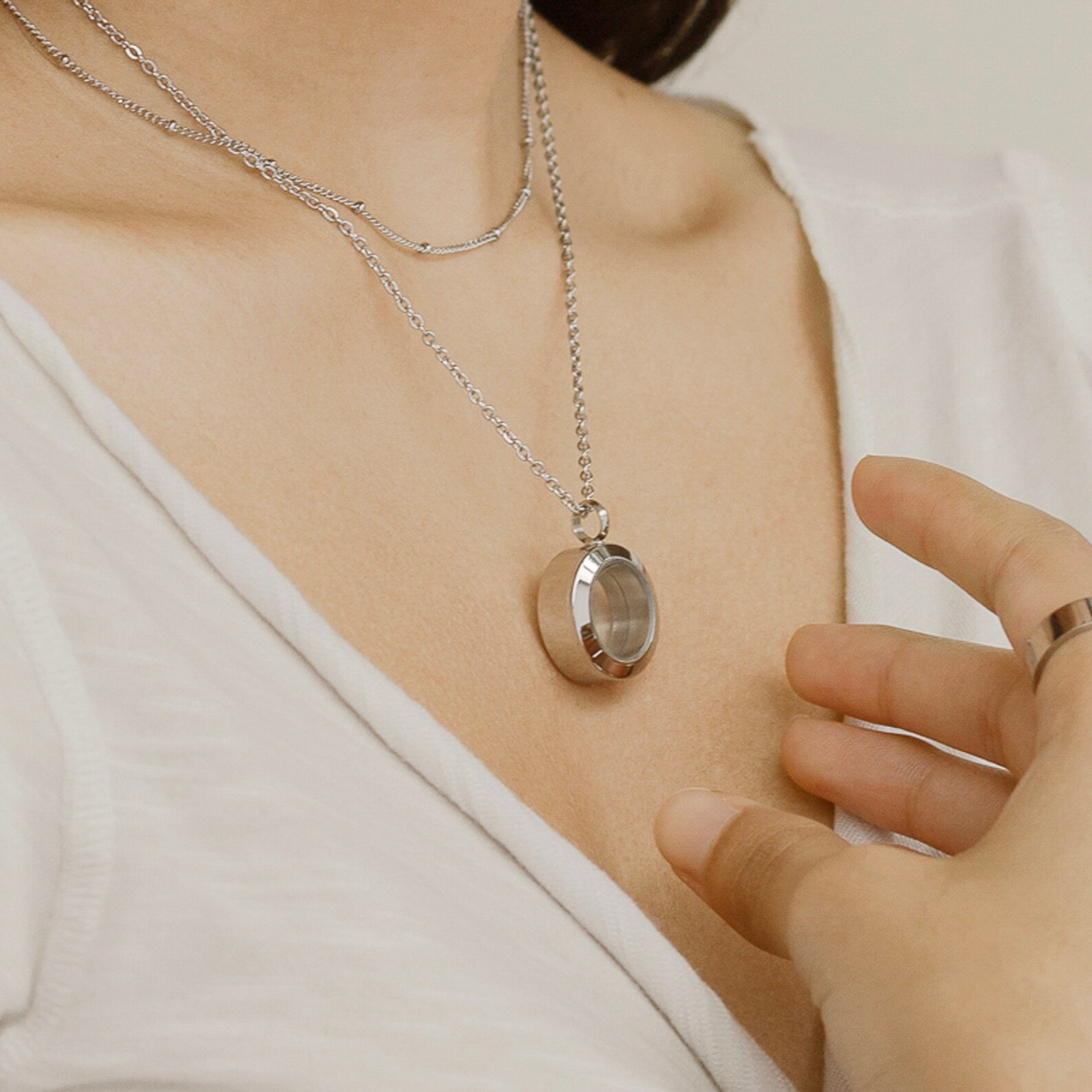 Collier cinéraire rond