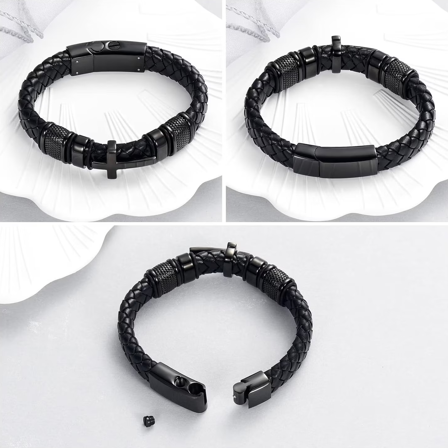 Bracelet cinéraire croix