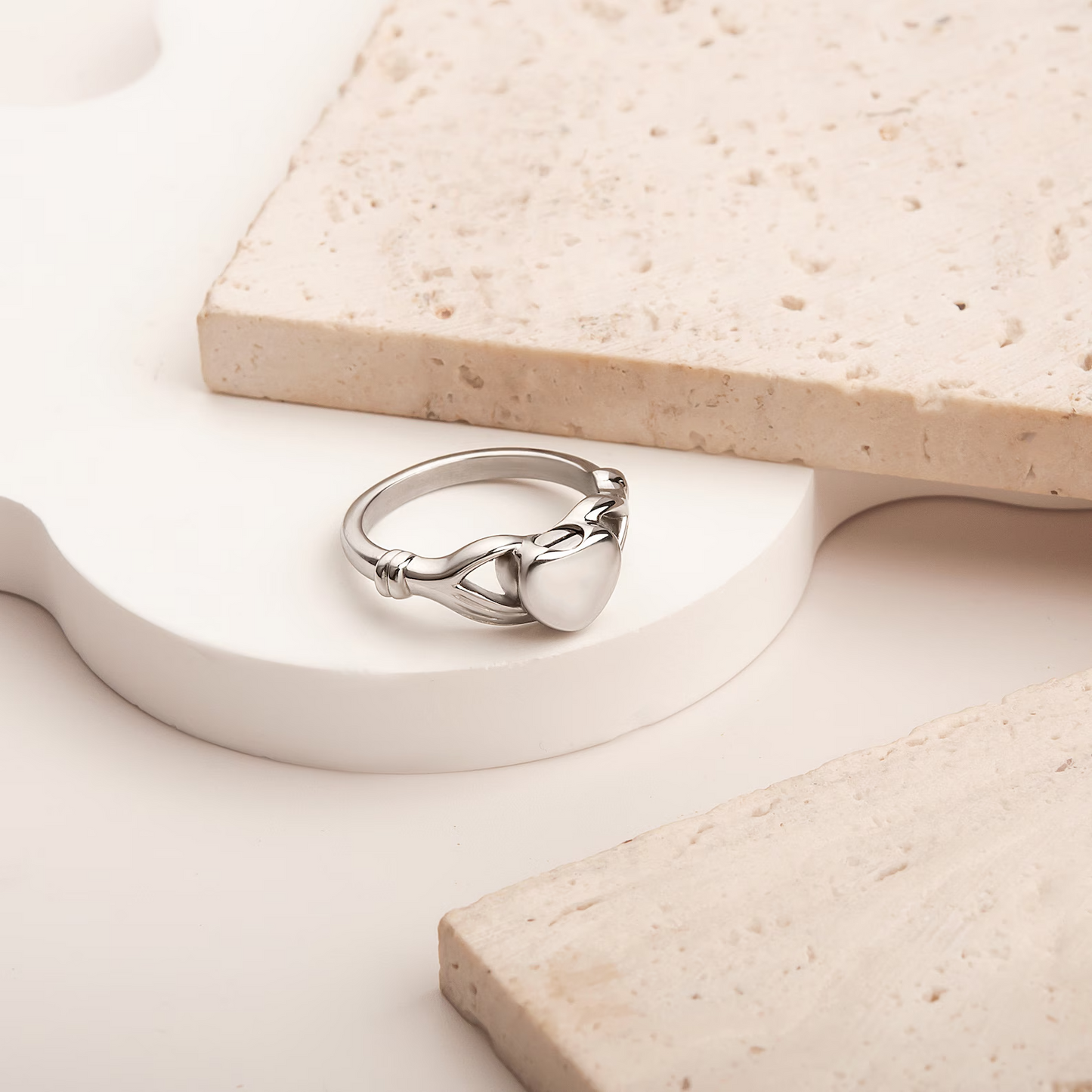 Bague cinéraire cœur