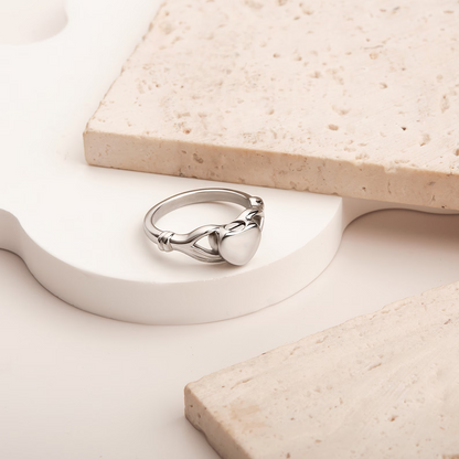 Bague cinéraire cœur