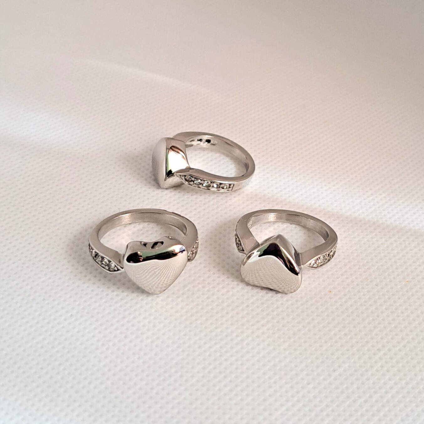 Bague cinéraire cœur en verre
