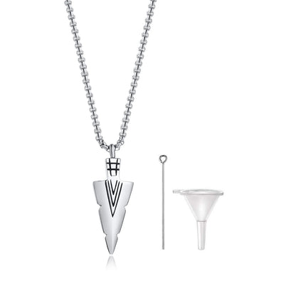 Collier cinéraire pointe de flèche tribale